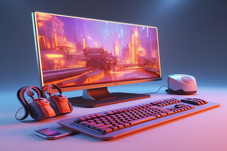 3d Workstation With Peripheral Devices